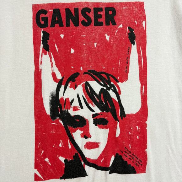 Gildan M Ganser Graphic Band T Shirt Punk Rock Streetwear Indie‎ Sleaze Fest DIY - Picture 2 of 9